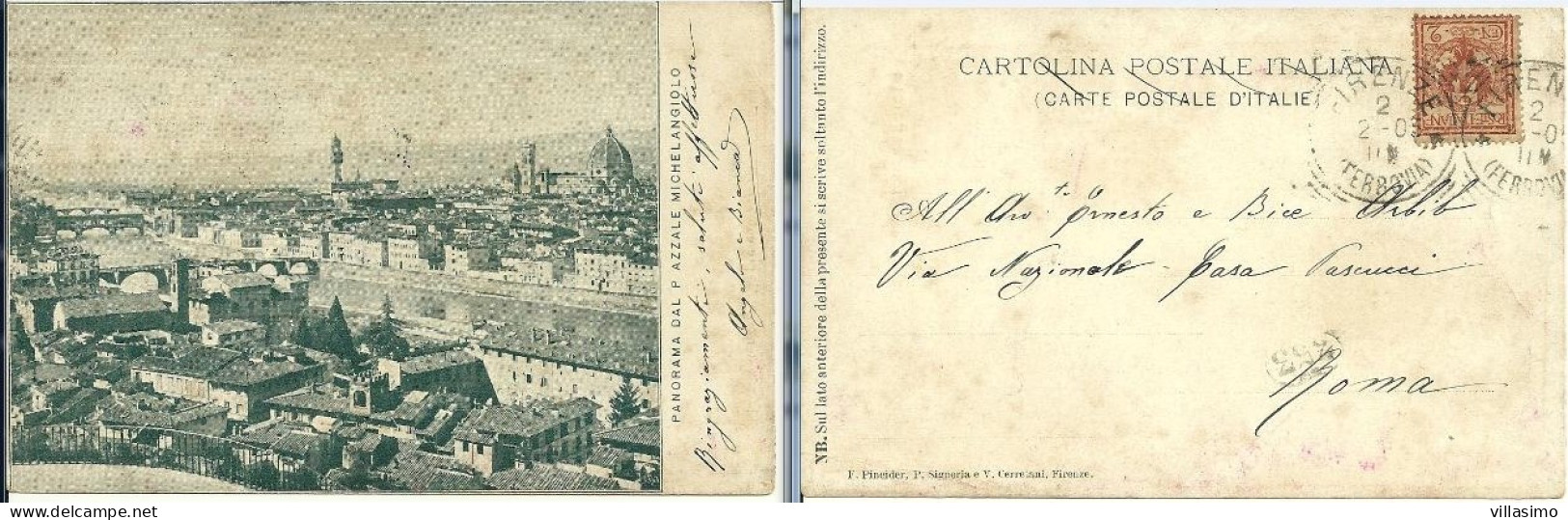 Firenze - Panorama Dal Piazzale Michelangiolo - VG.1903 - Firenze (Florence)