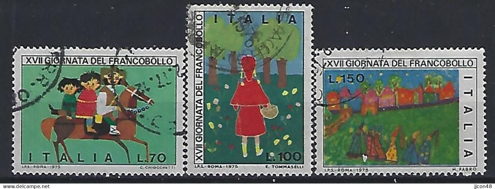 Italy 1975  Tag Der Briefmarke  (o) Mi.1516-1518 - 1971-80: Oblitérés