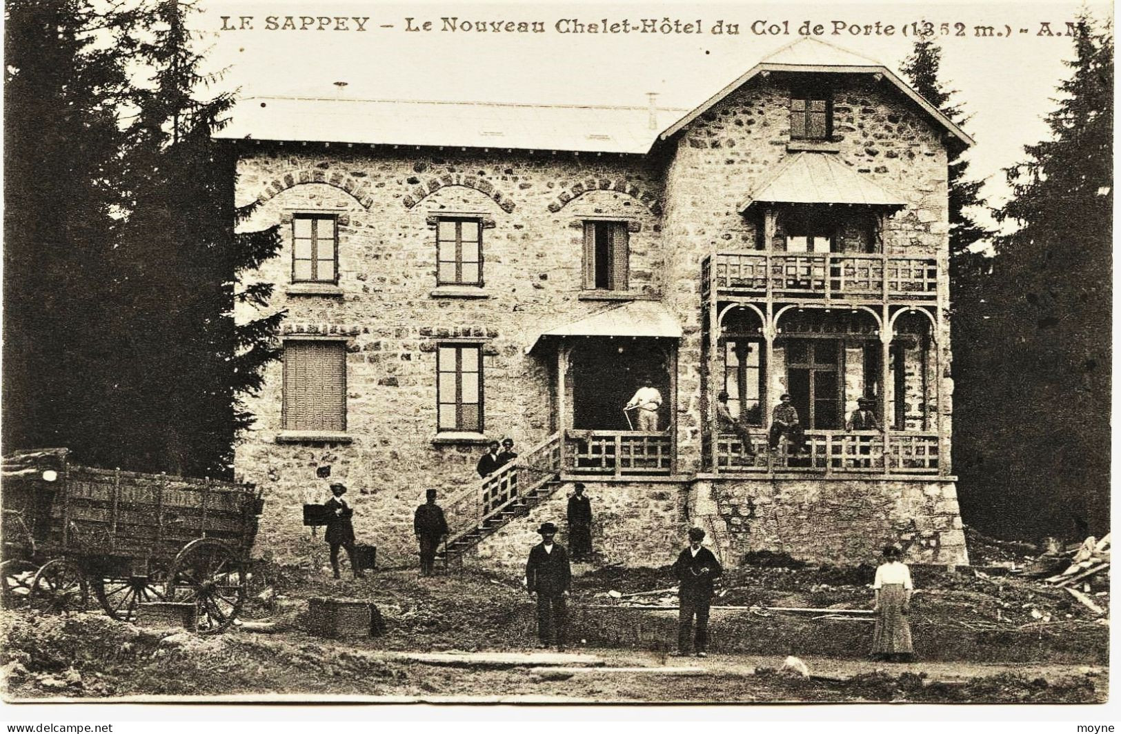 2358 -   LE  SAPPEY  :  Le Nouveau Chalet Hotel Du Col De Porte, Animation....     Circulée En 1920 - Sonstige & Ohne Zuordnung