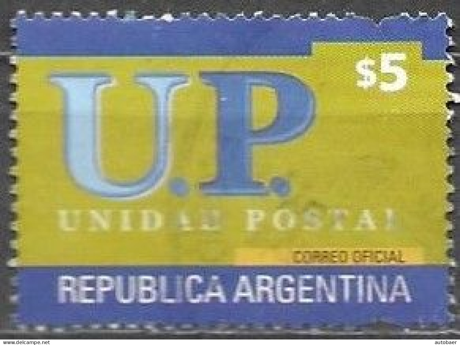 Argentina 2002 Definitives U.P. Unidad Postal Postal Union Mi. 2735 Used Cancelled Gestempelt Oblitéré - Usados