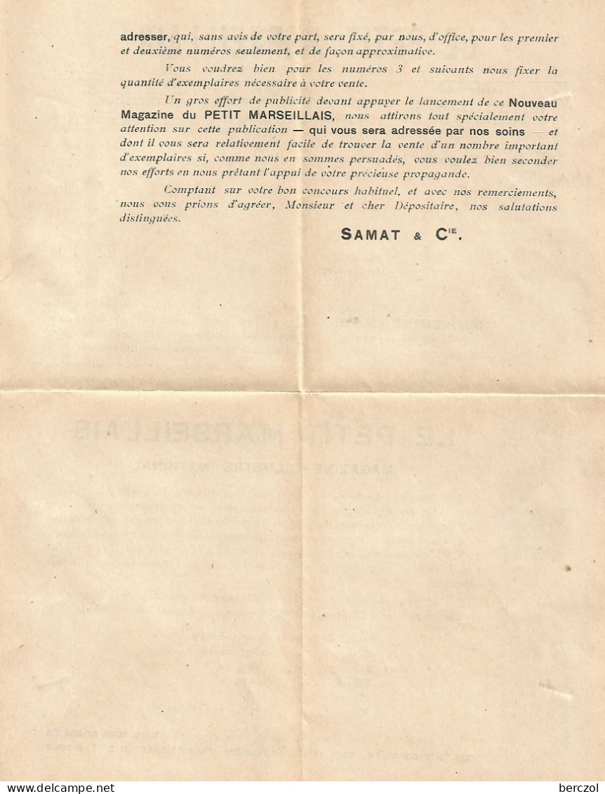 FRANCE ANNEE 1907 N°140 PERFORE PM LE PETIT MARSEILLAIS 25 4 24 + CORRESPONDANCE TB  - Brieven En Documenten