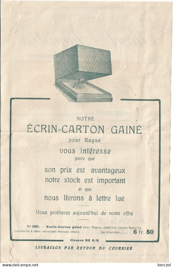FRANCE ANNEE 1907 N°137 PERFORE S & A SIEGEL & AUGUSTIN 16 3 1920  TB - Cartas & Documentos