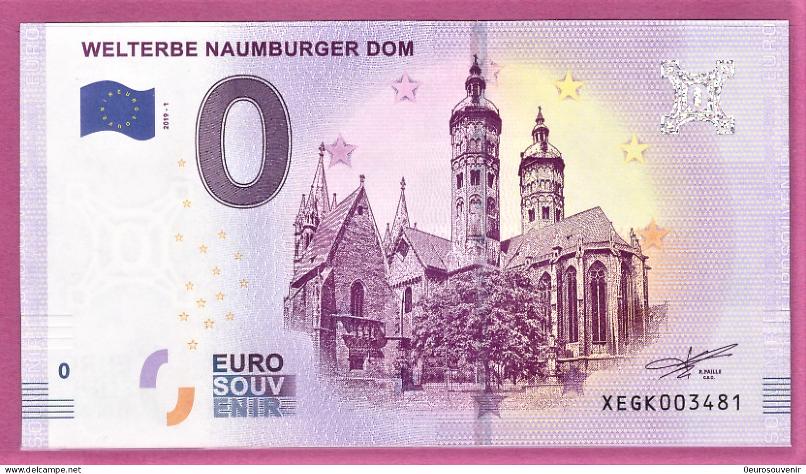 0-Euro XEGK 2019-1 WELTERBE NAUMBURGER DOM - Privatentwürfe