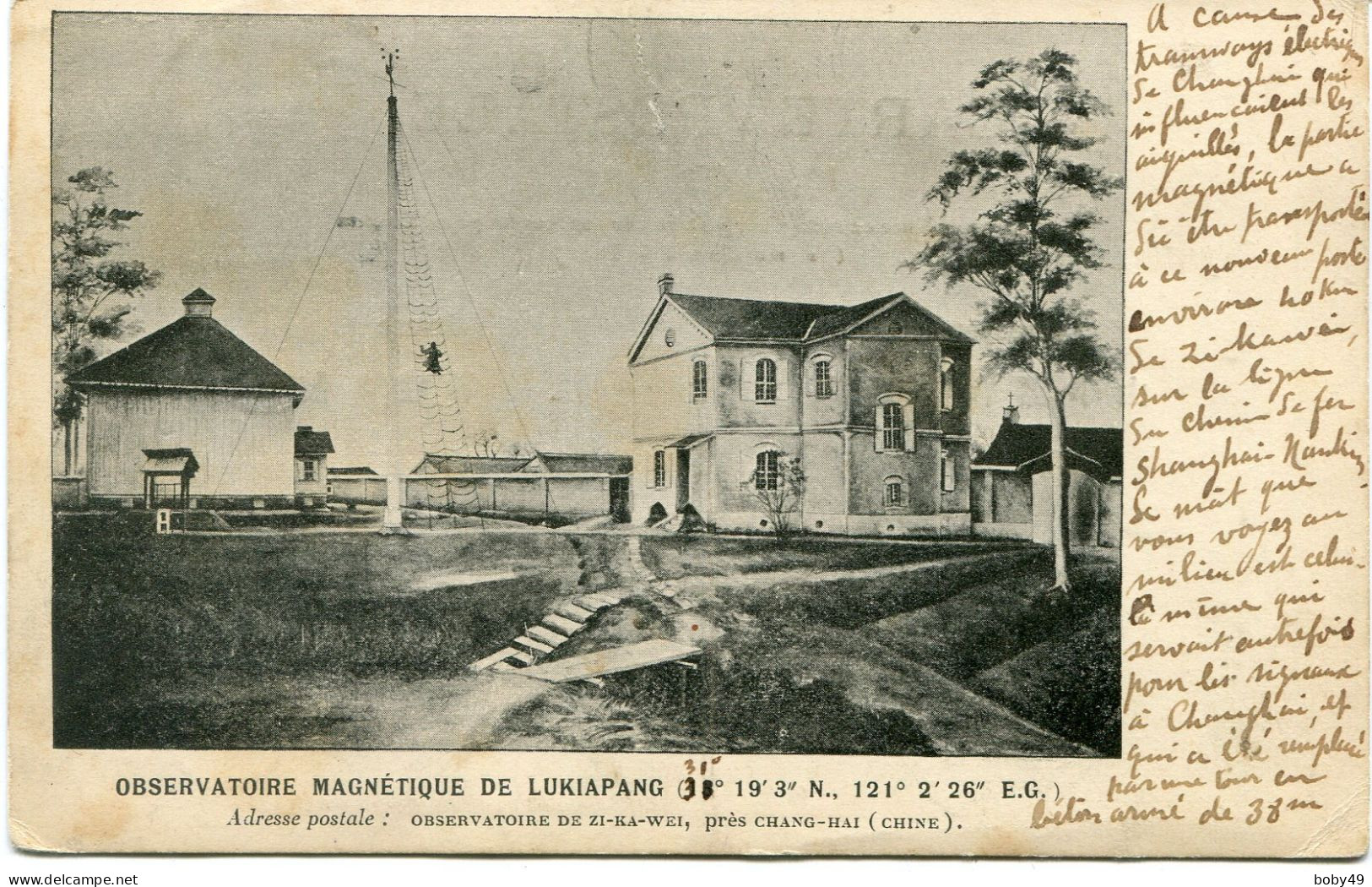 CP Observatoire Magnétique De LUKIAPANG Via SIBERIE Arrivée BRUXELLES 13/11/1910 - Lettres & Documents
