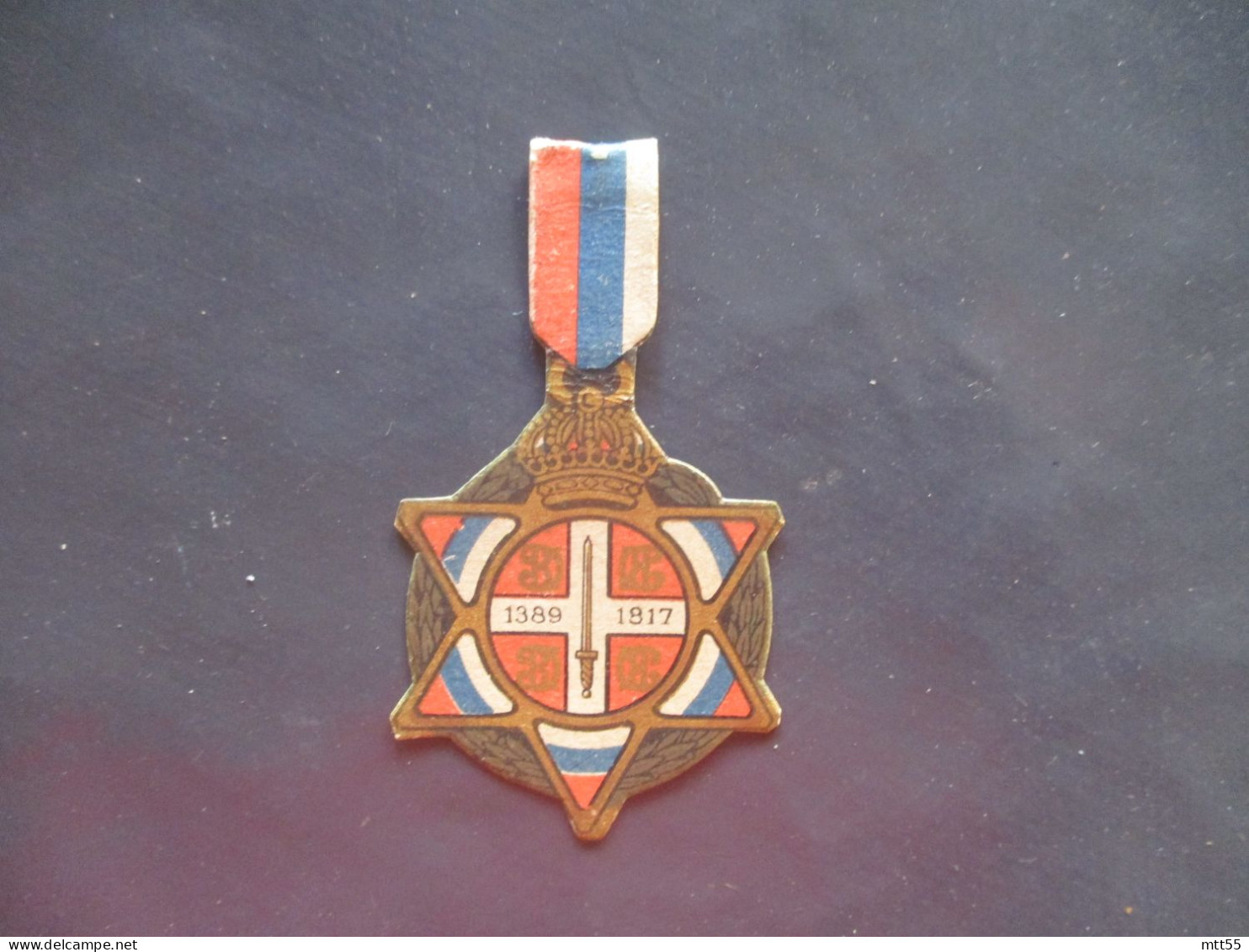 WW 1 INSIGNE  JOURNEE SERBE 1916 - 1914-18