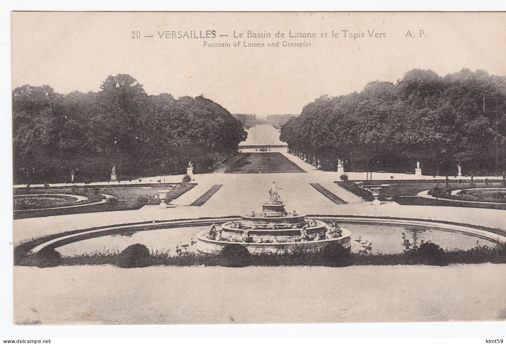 Versailles - Le Bassin De Latone Et Le Tapis Vert - Versailles (Schloß)