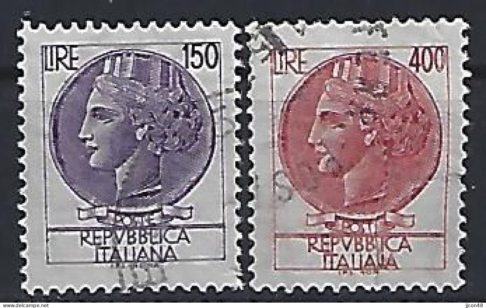 Italy 1976  Italia Turrita  (o) Mi.1522-1523 - 1971-80: Usati