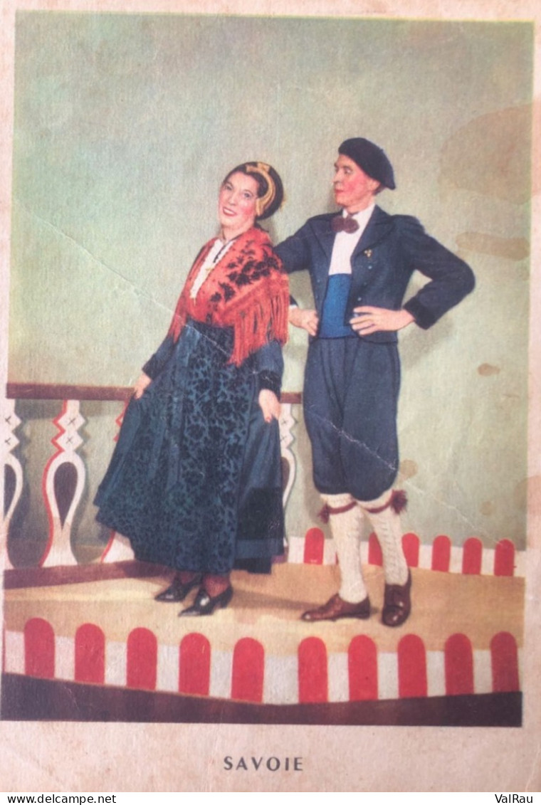 Tarentaise Et Montagnard De Chamonix - CPA Illustration Couleur - Costumi