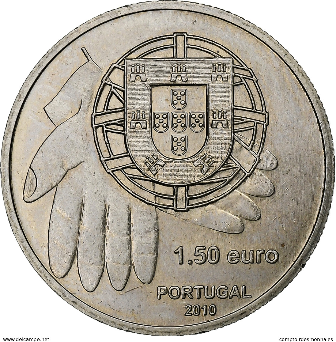 Portugal, 1.5 EURO, 2010, Cupro-nickel, SUP - Portugal