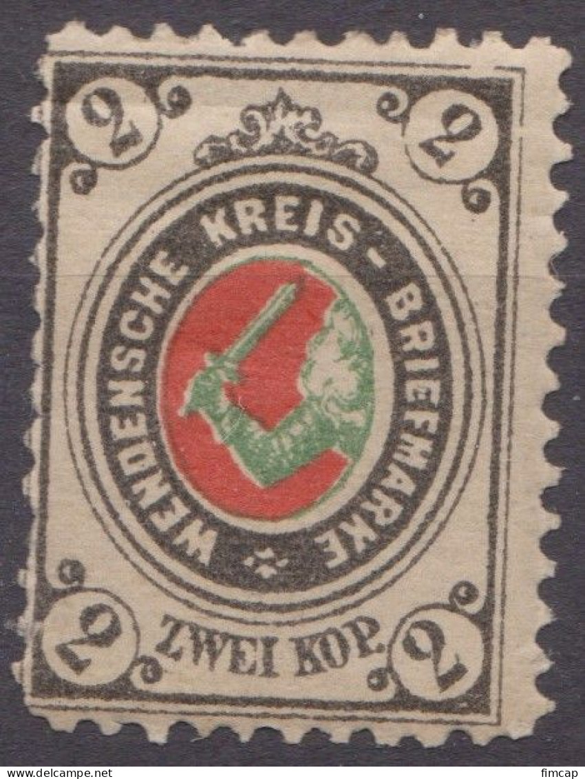 Russia Russland Wenden Livonia 1880 Mi 10 MLH L 12 1/2 - Nuovi