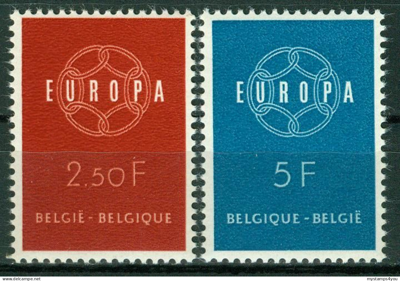 Bm Belgium 1959 MiNr 1164-1165 MNH | Europa Cept #5-02-03 - Neufs