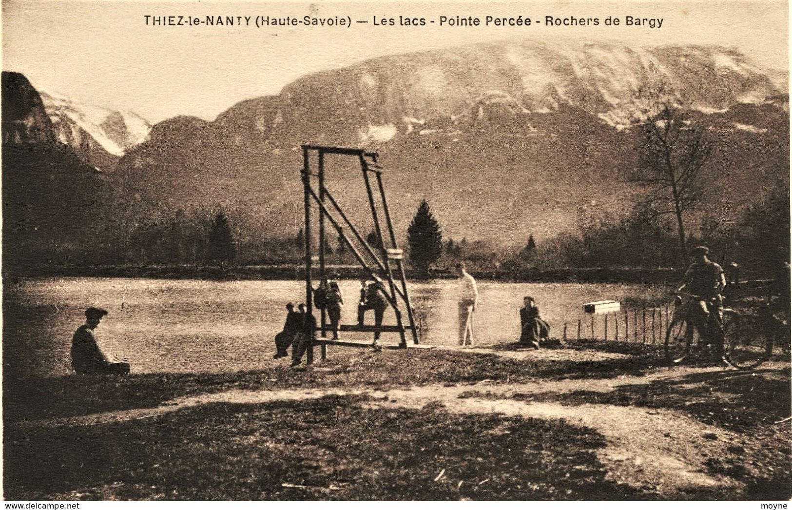 2366 - Hte Savoie - THIEZ Le NANTY :  LES LACS - PLONGEOIRS .CYCLISTES ..... - Other & Unclassified