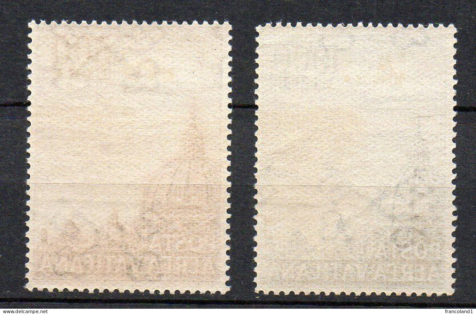 1953 Vaticano Aerea Cupola N. 22 - 23 Integri MNH** Sassone 130 € Centrati - Poste Aérienne