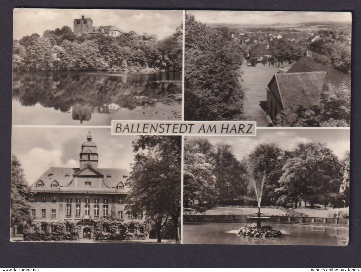 Ansichtskarte Ballenstedt Sachsen Anhalt Harz Friedenspark Forstfachschule N. - Andere & Zonder Classificatie