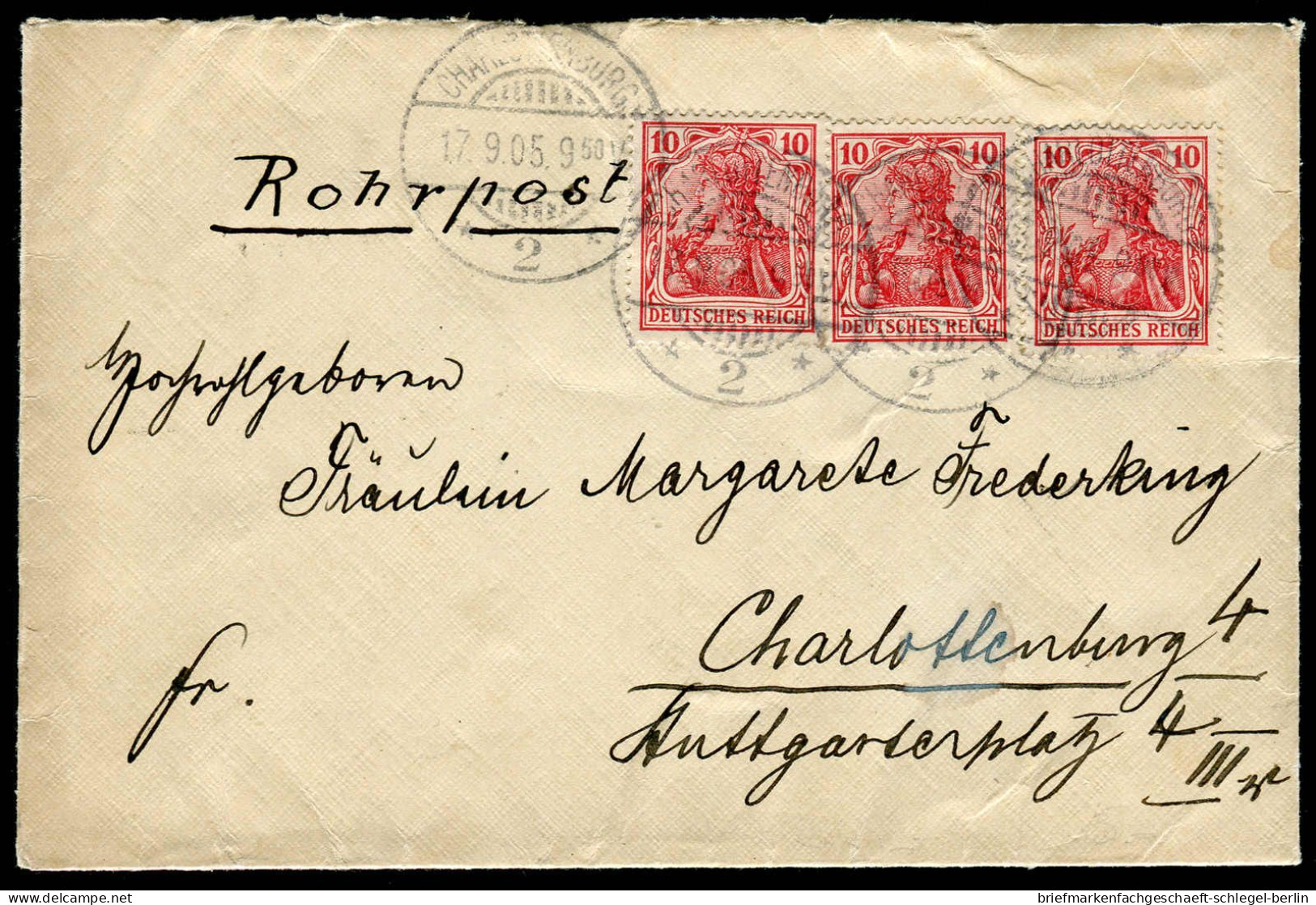 Berliner Postgeschichte, 1905, 71(3), Brief - Storia Postale