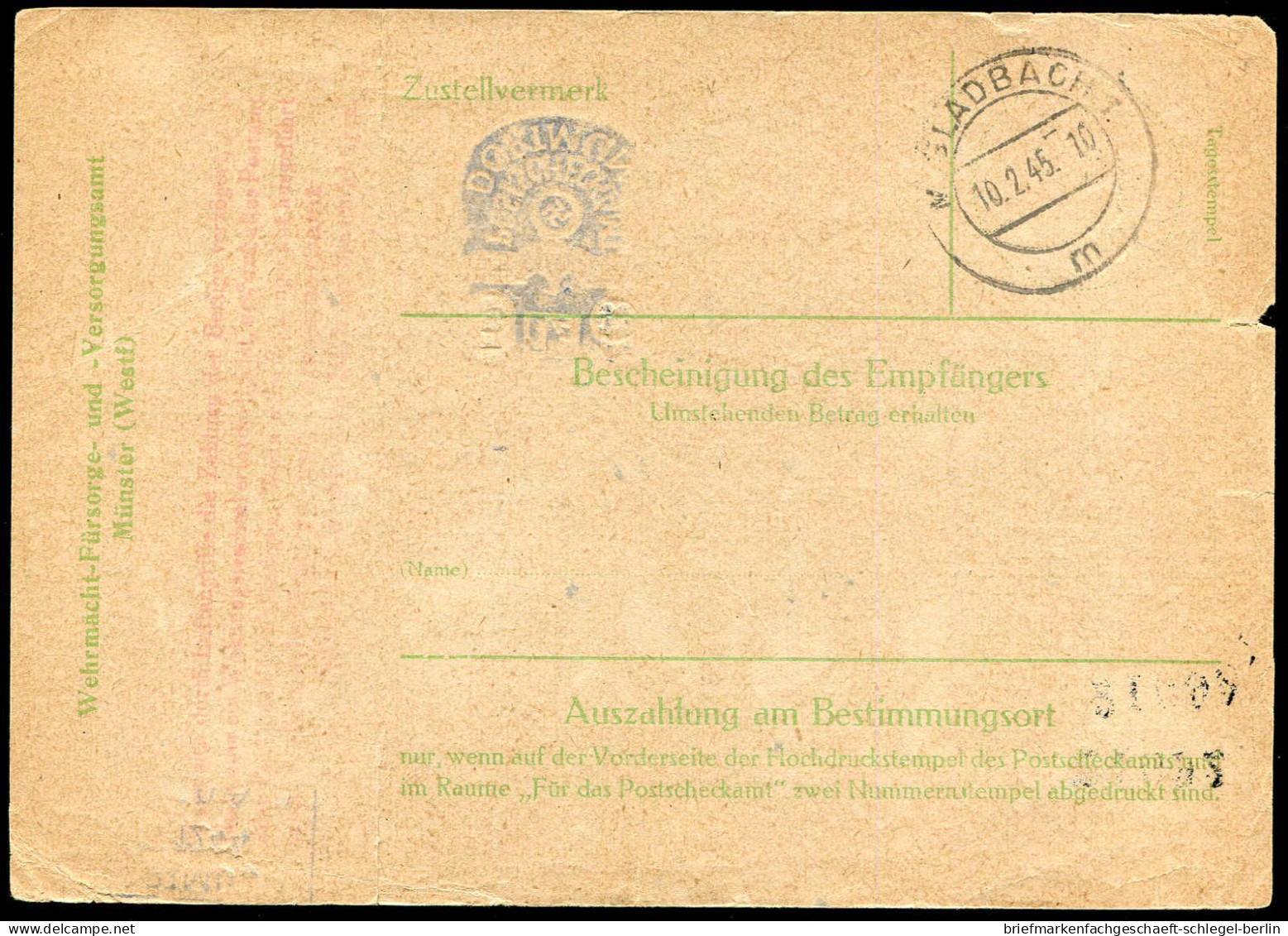 Deutsches Reich, 1945, PS, Brief - Other & Unclassified