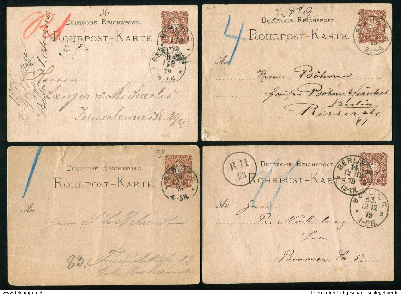 Berlin, 1878, RP 2, Brief - Autres & Non Classés