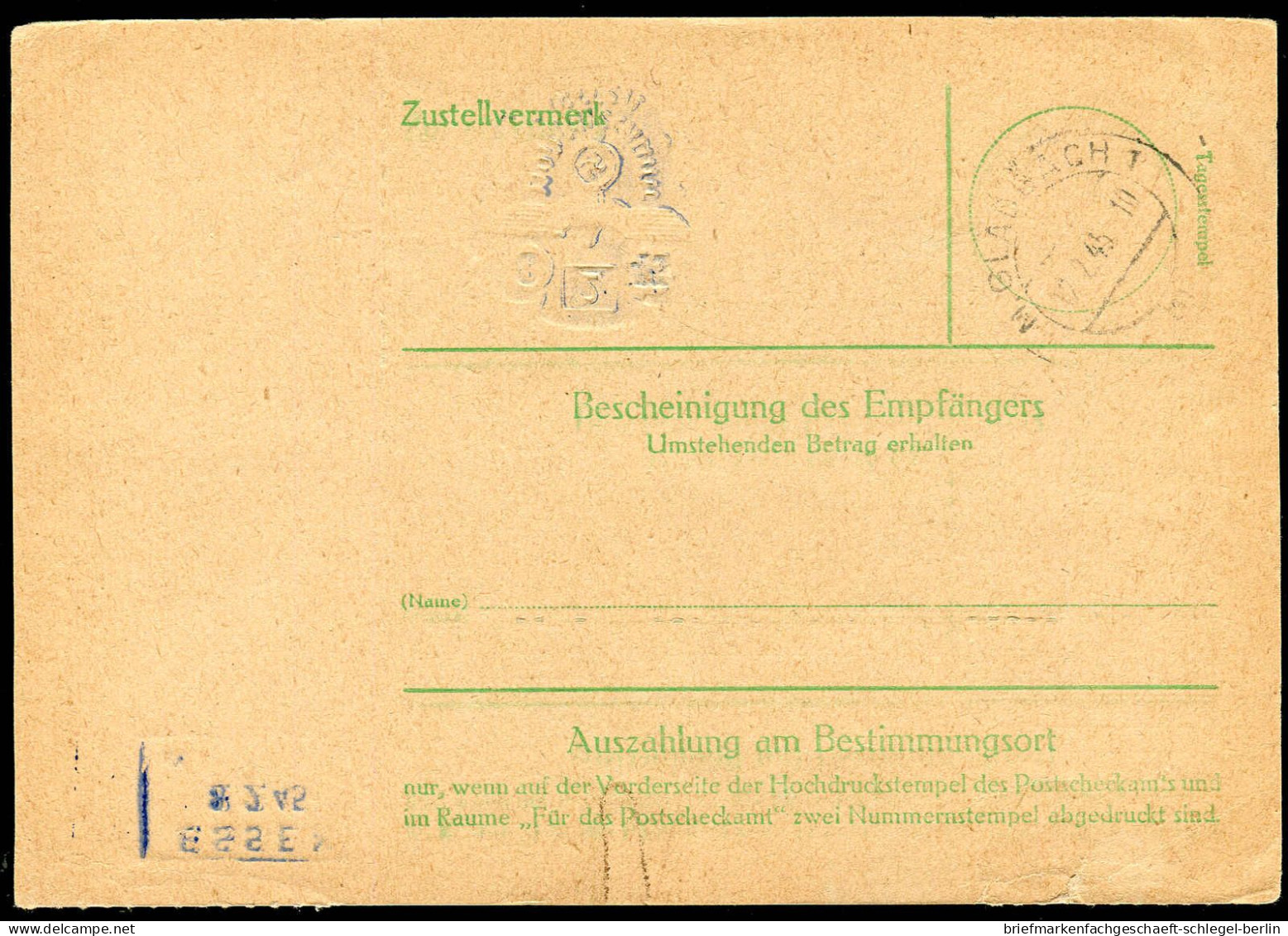 Deutsches Reich, 1945, PS, Brief - Sonstige & Ohne Zuordnung