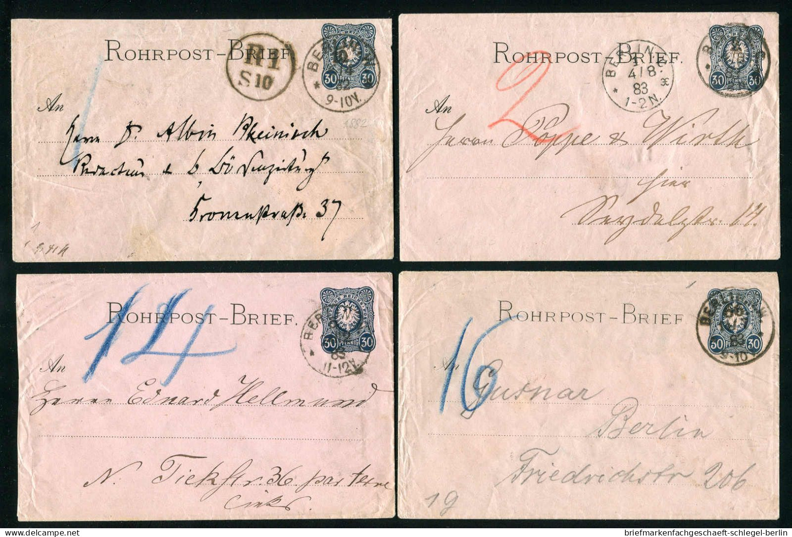 Berlin, 1882, RU 1, Brief - Altri & Non Classificati