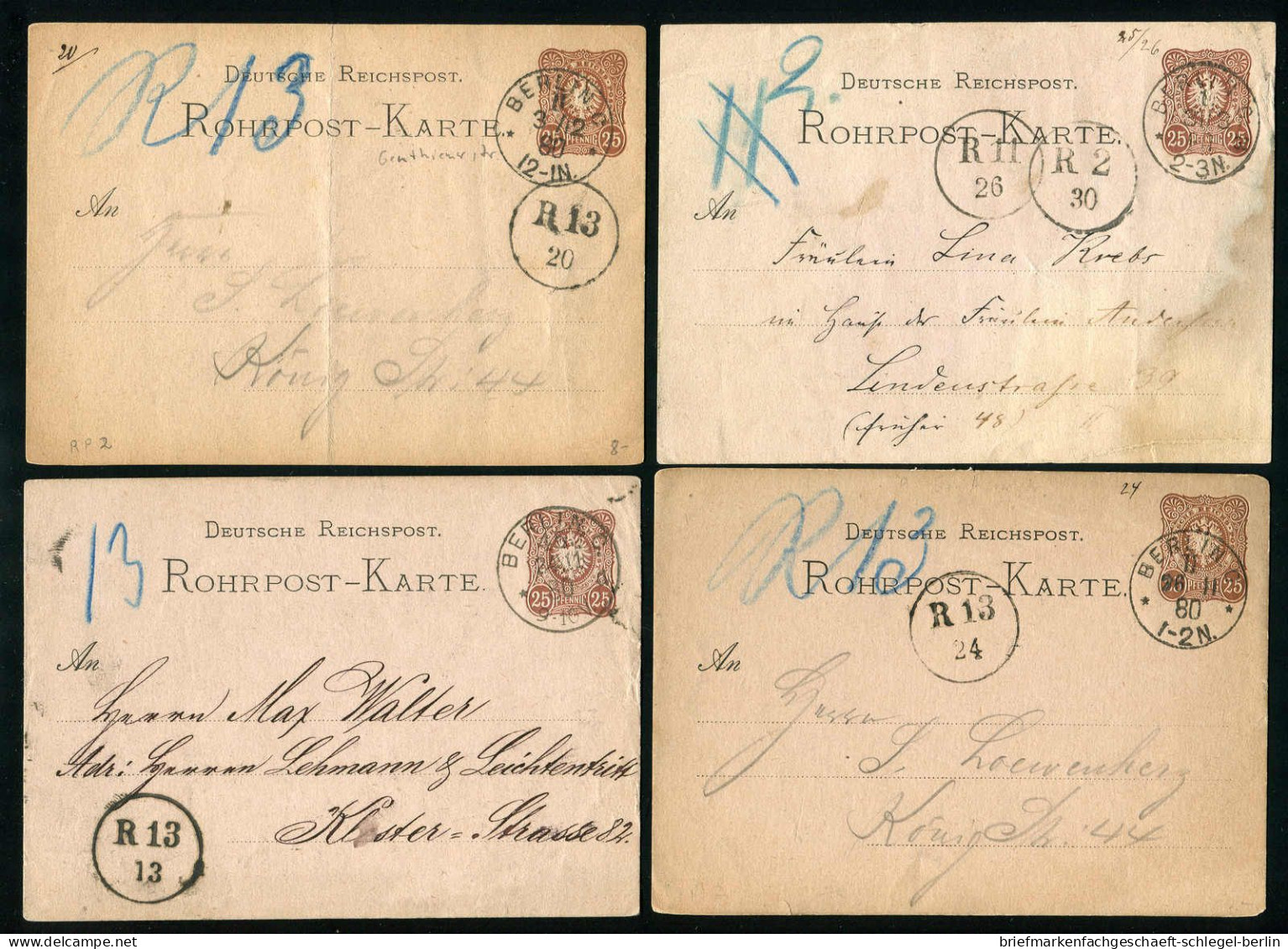 Berlin, 1880, RP 2, Brief - Andere & Zonder Classificatie