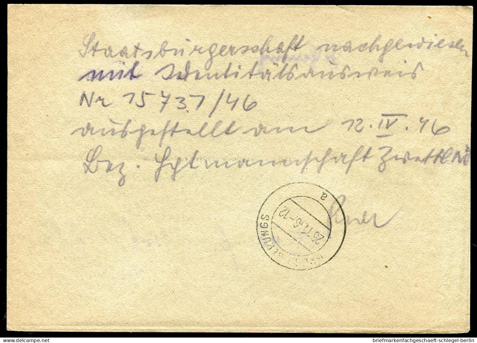 Deutsches Reich, 1945, PS, Brief - Altri & Non Classificati