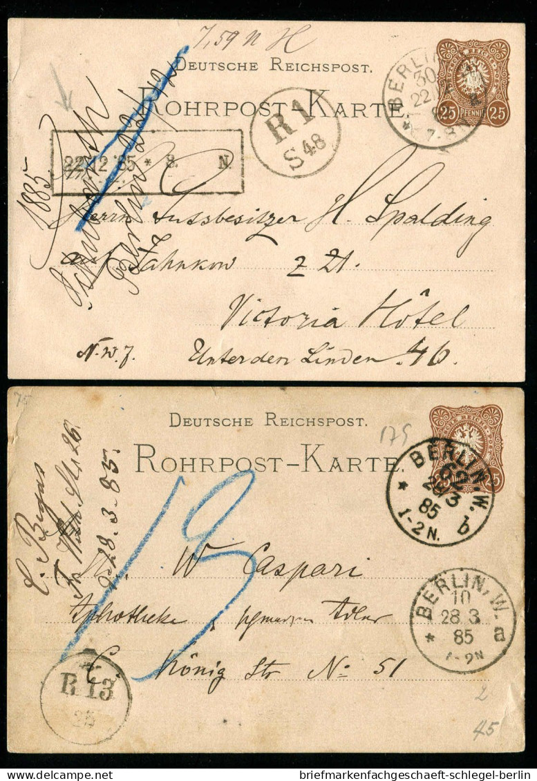 Berlin, 1885, RP4 =A= + =C=, Brief - Altri & Non Classificati