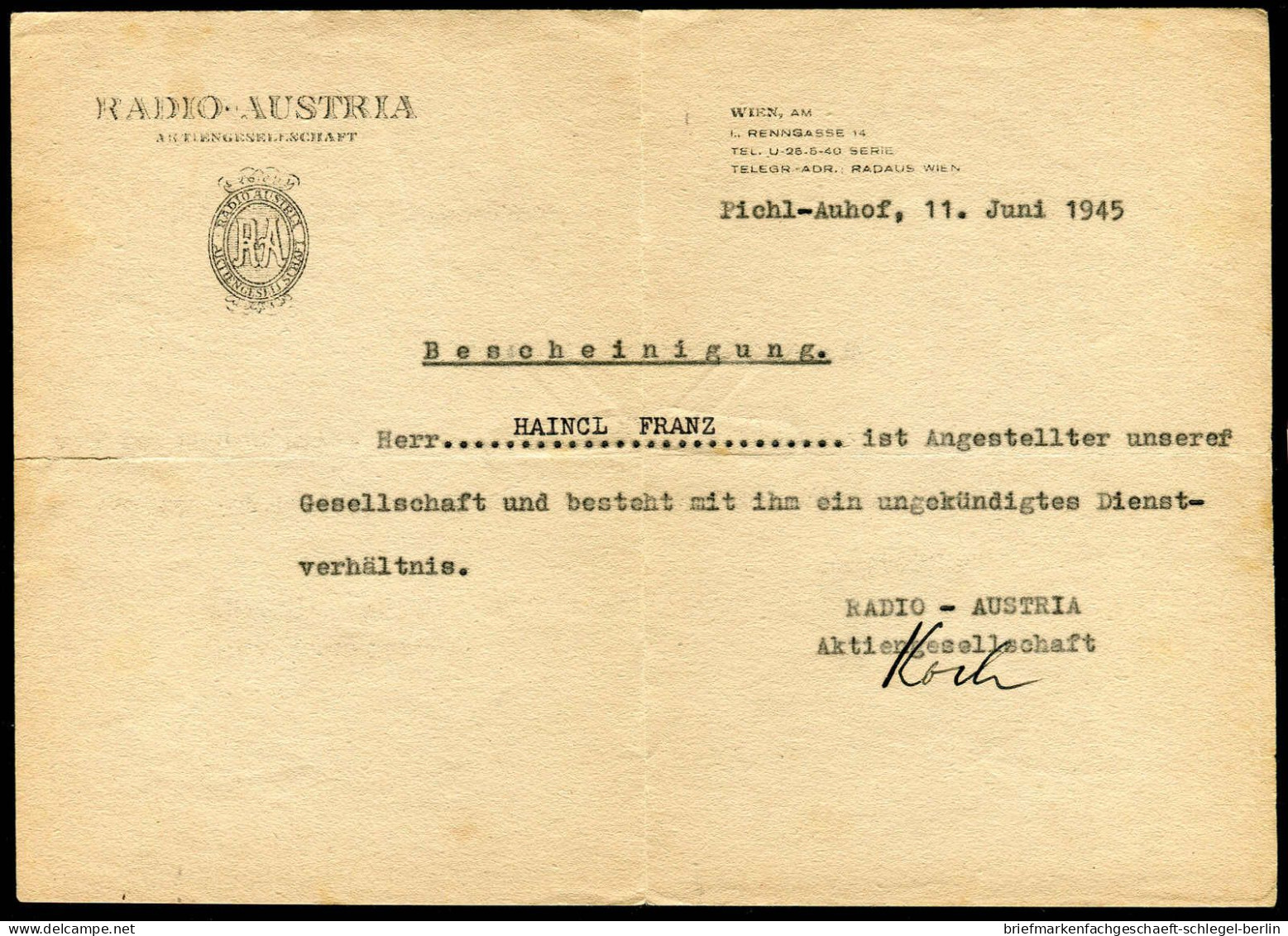 Österreich, 1935, Brief - Autres & Non Classés