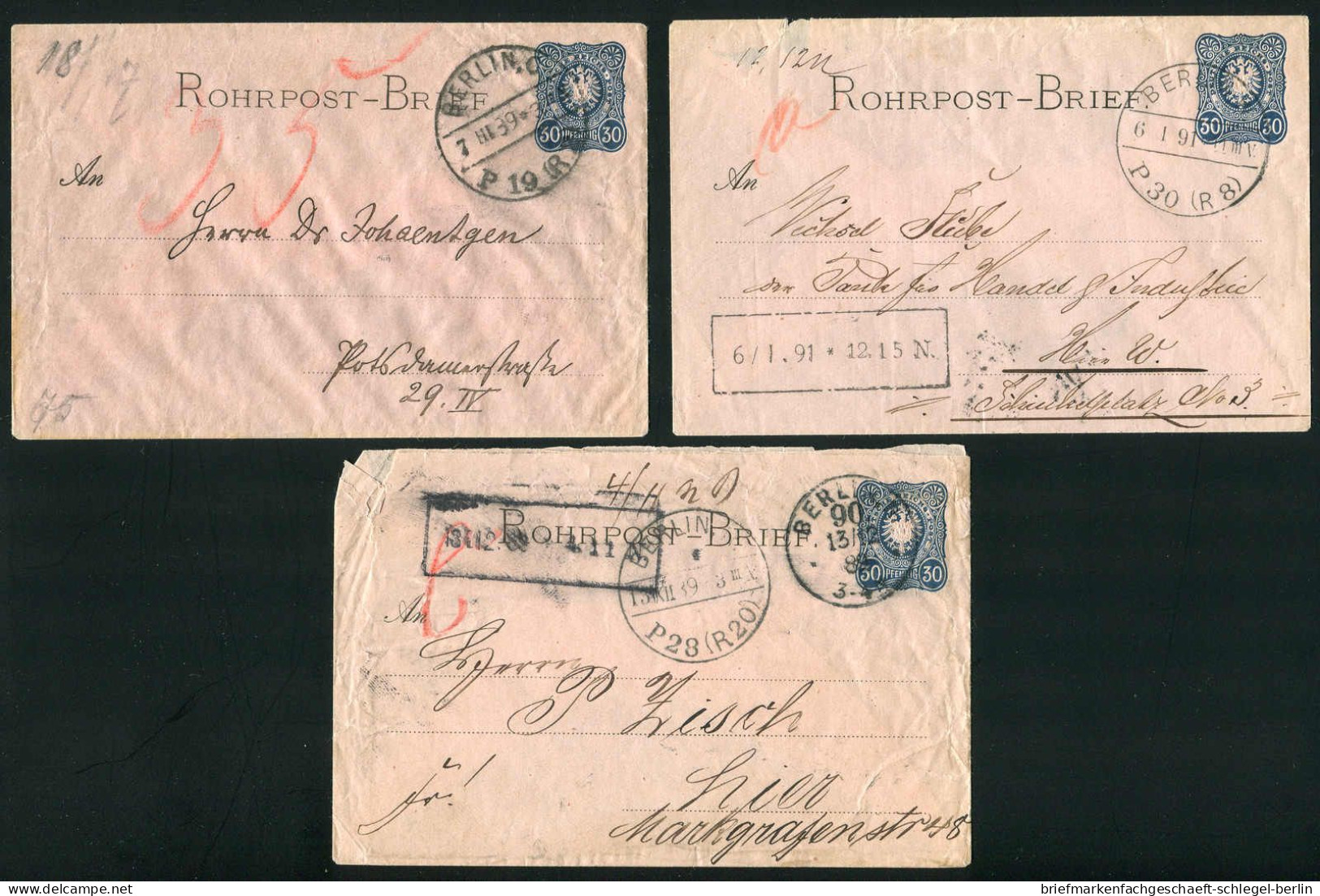 Berlin, 1889, RU 1, Brief - Other & Unclassified