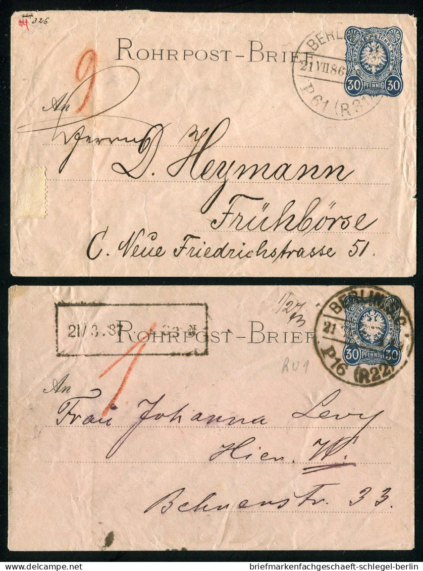 Berlin, 1884, RU 1, Brief - Altri & Non Classificati