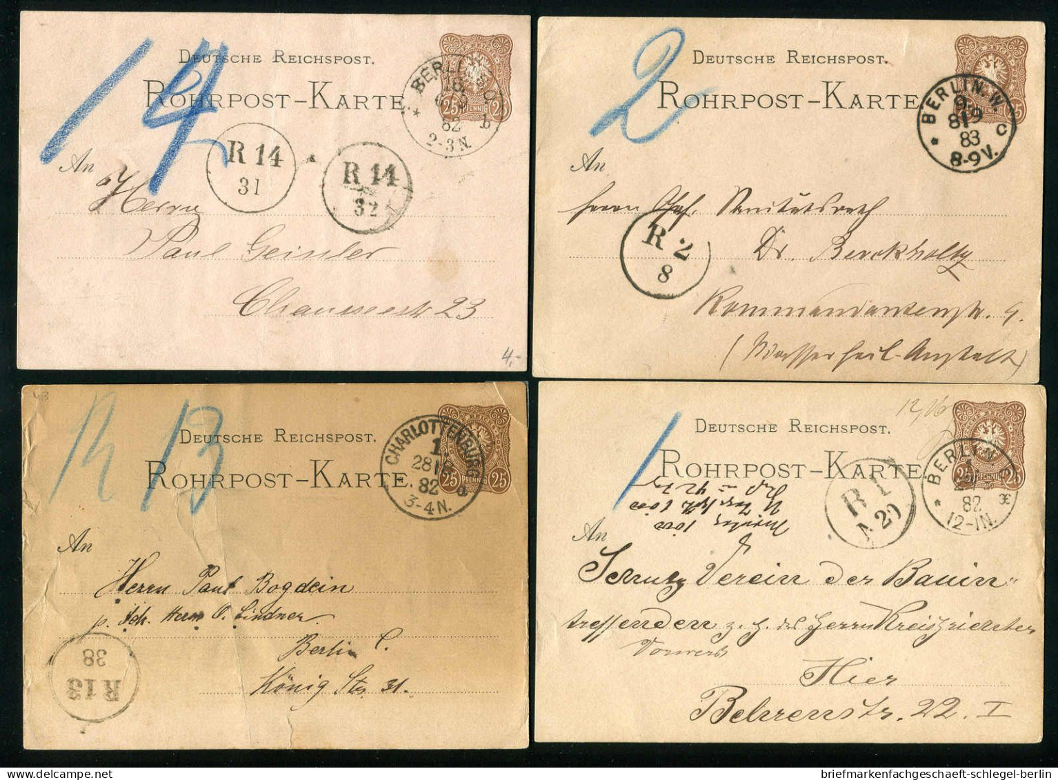 Berlin, 1882, RP4 =B=, Brief - Sonstige & Ohne Zuordnung