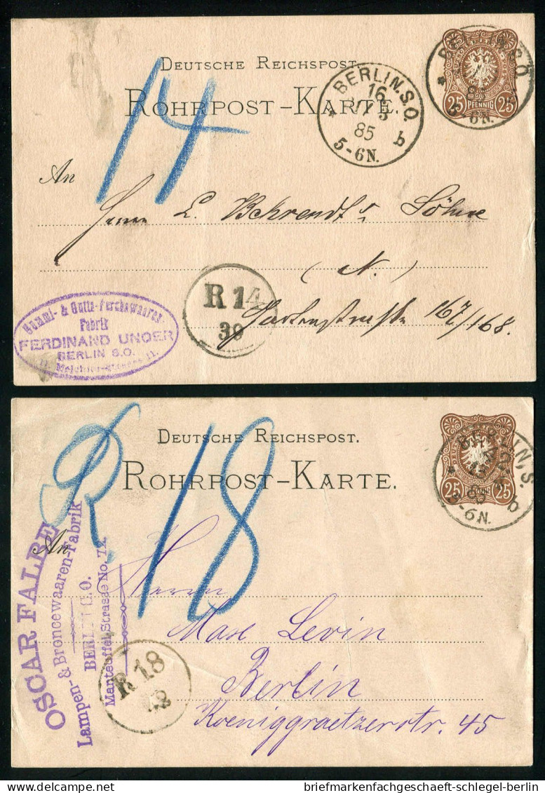 Berlin, 1885, RP4 =B=, Brief - Andere & Zonder Classificatie