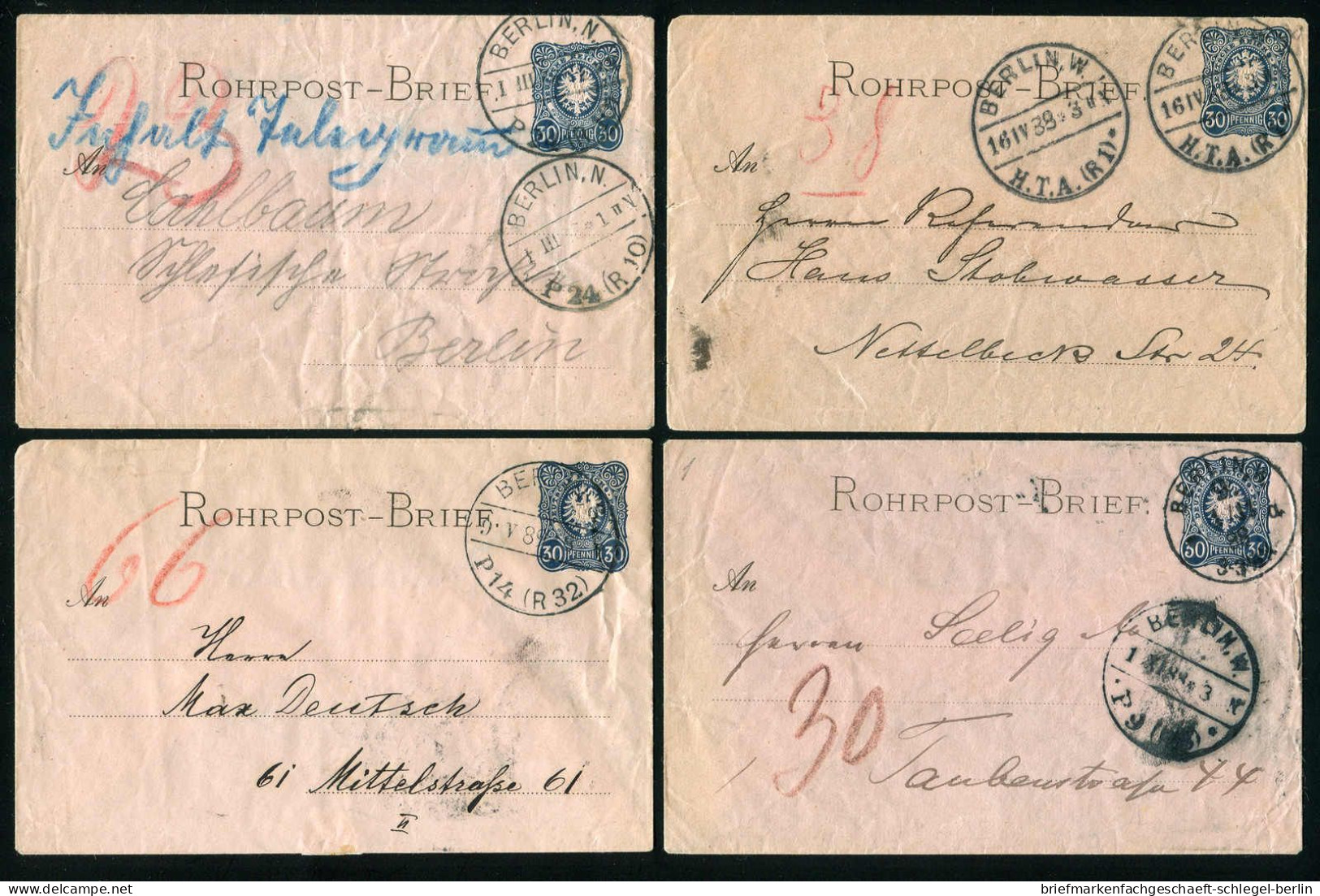 Berlin, 1887, RU 1, Brief - Sonstige & Ohne Zuordnung