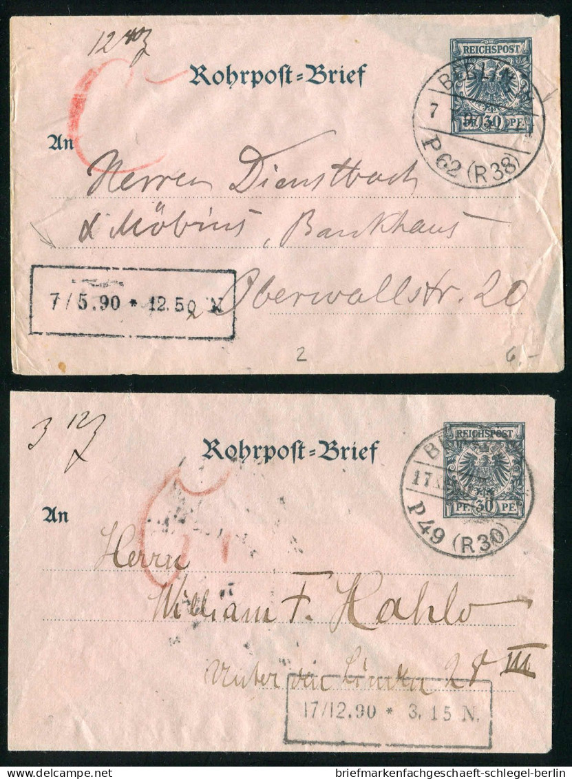 Berlin, 1889, RU 1, Brief - Andere & Zonder Classificatie
