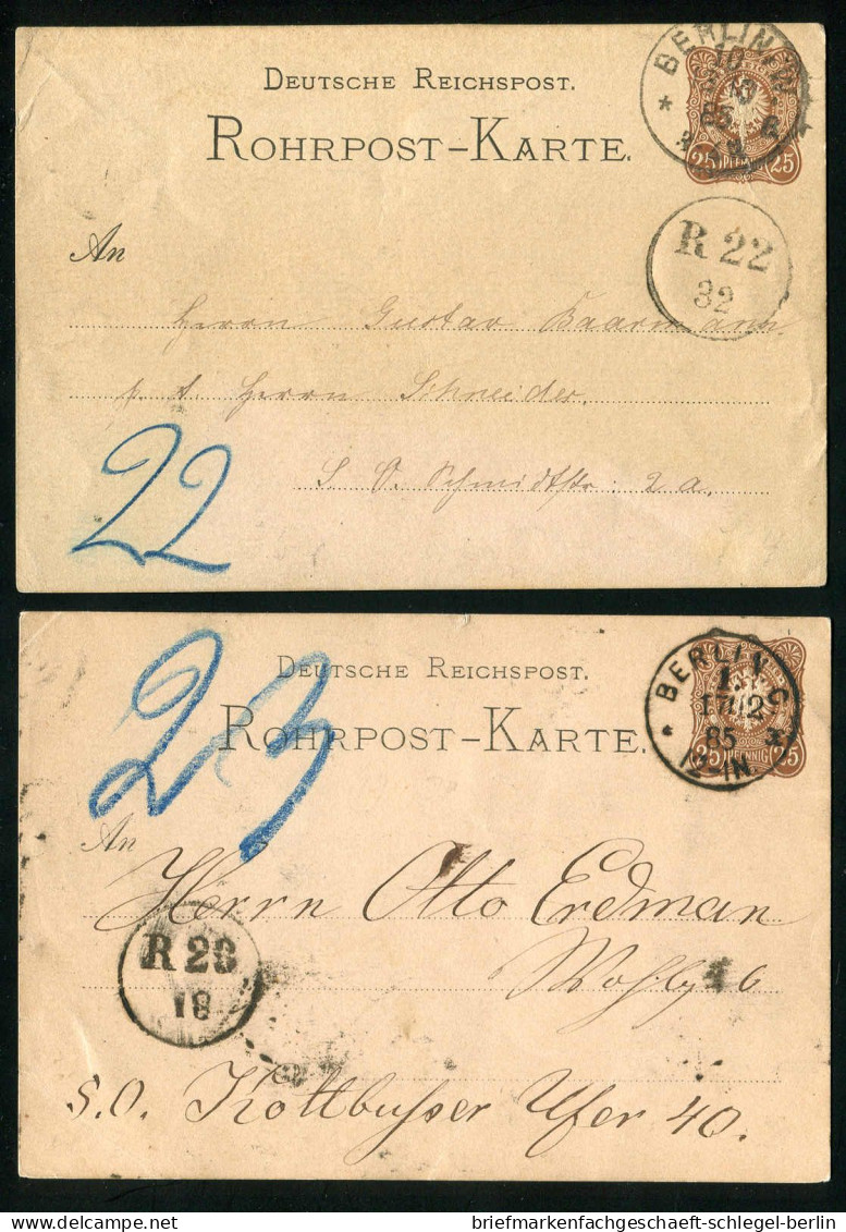 Berlin, 1885, RP4 =A= + =C=, Brief - Sonstige & Ohne Zuordnung