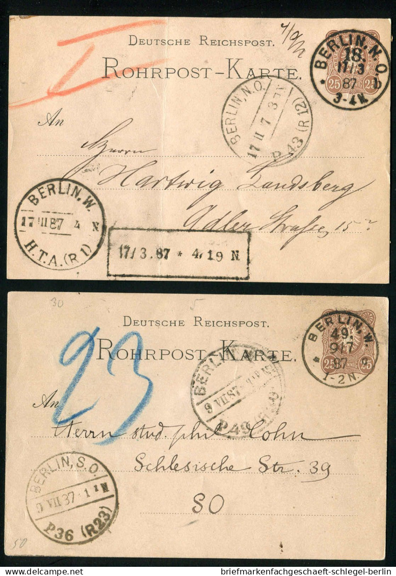 Berlin, 1886, RP4 =A= + =C=, Brief - Andere & Zonder Classificatie