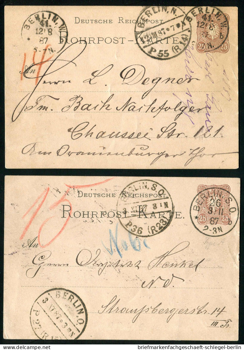 Berlin, 1887, RP 6, Brief - Other & Unclassified