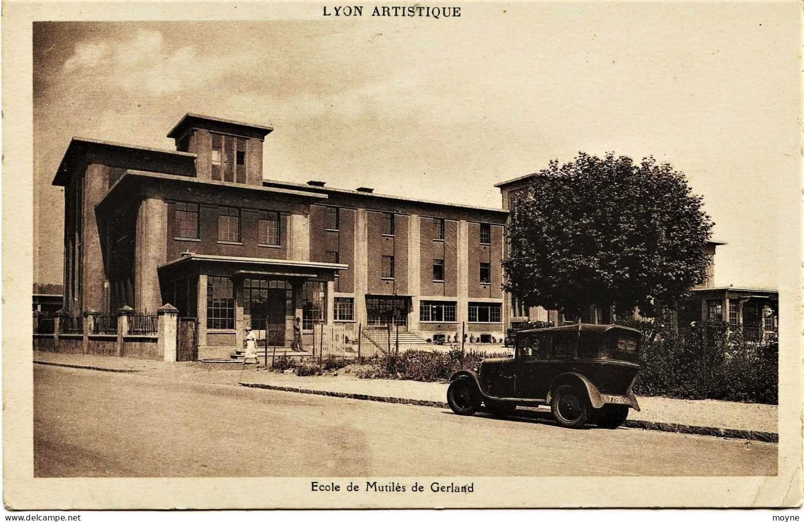 2370 -  LYON  :  ECOLE DE MUTILES DE GERLAND  (RARE)     CIRCULEE  SOUS ENVELOPPE - Otros & Sin Clasificación