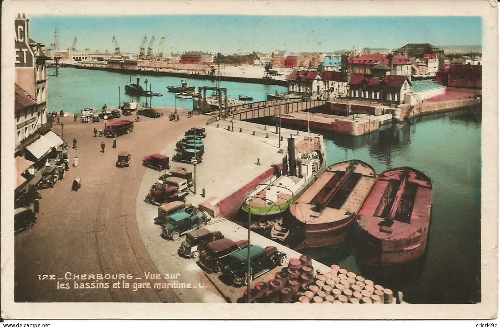 Manche 50, Cherbourg. Vue Sur Les Bassins Et La Gare Maritime  (Réf. 11) - Cherbourg