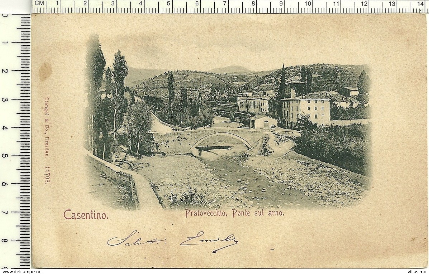 Arezzo - Pratovecchio (Casentino) - Ponte Sull'Arno - VG. 1900 - Arezzo