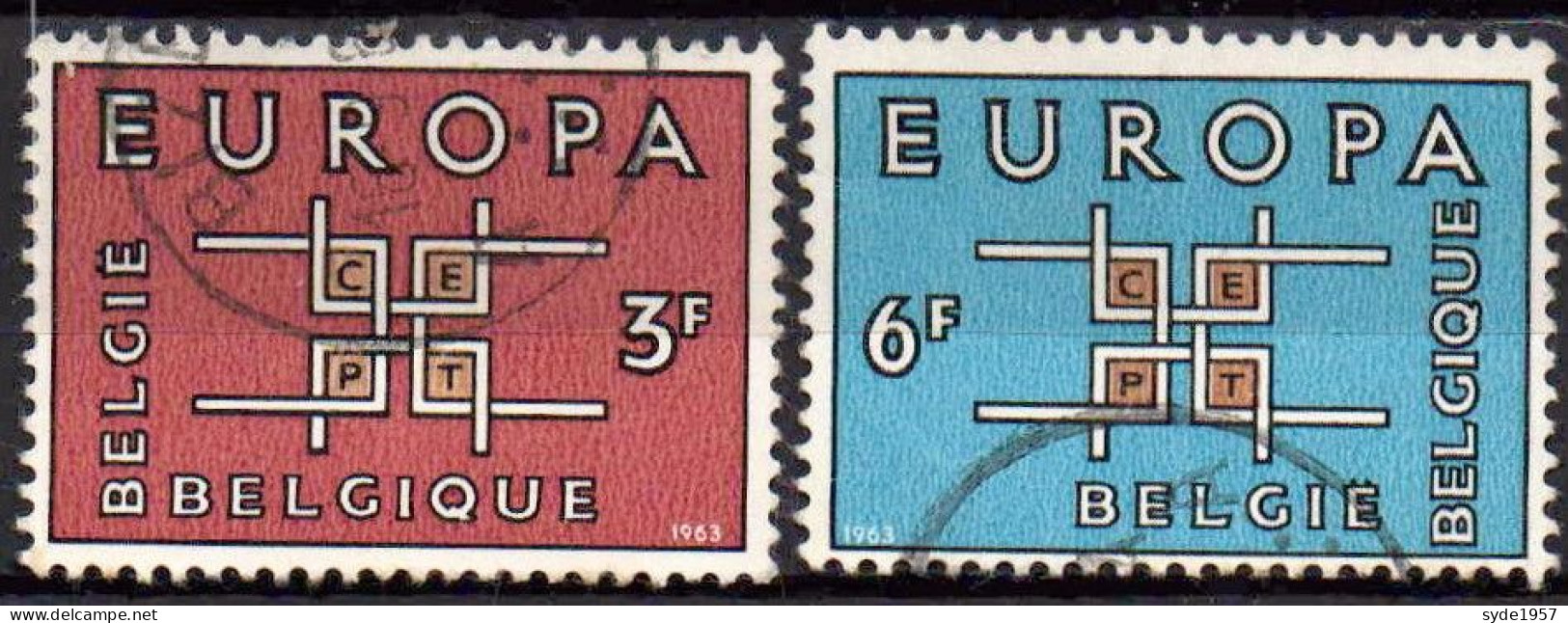 Belgique 1963, Europa COB 1261-1262 - Used Stamps