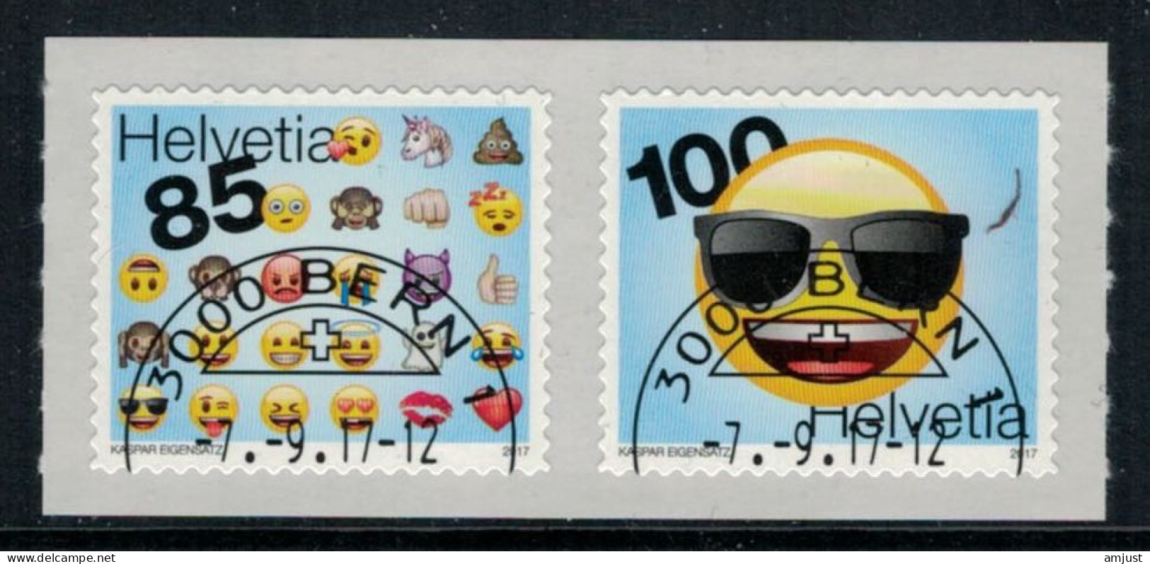 Suisse /Schweiz/Svizzera/Switzerland // 2017 // Emoji Oblitéré No. 1641-1642 - Oblitérés