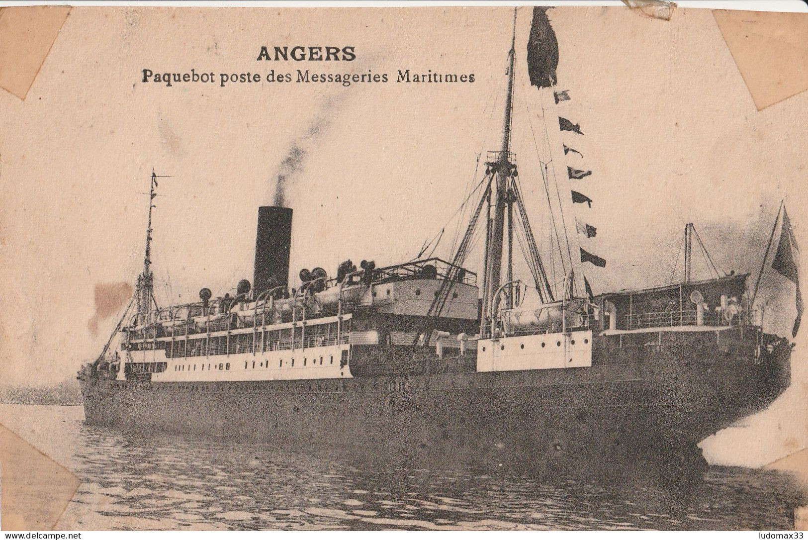 ANGERS- Paquebot Poste Des Messageries Maritimes - Paquebots