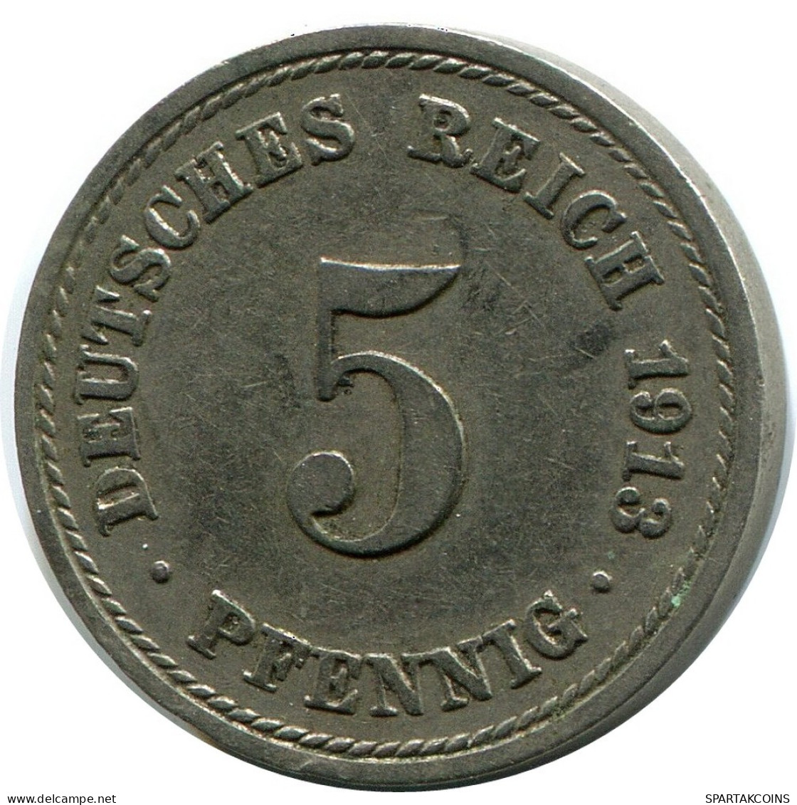 5 PFENNIG 1913 A DEUTSCHLAND Münze GERMANY #DB189.D.A - 5 Pfennig