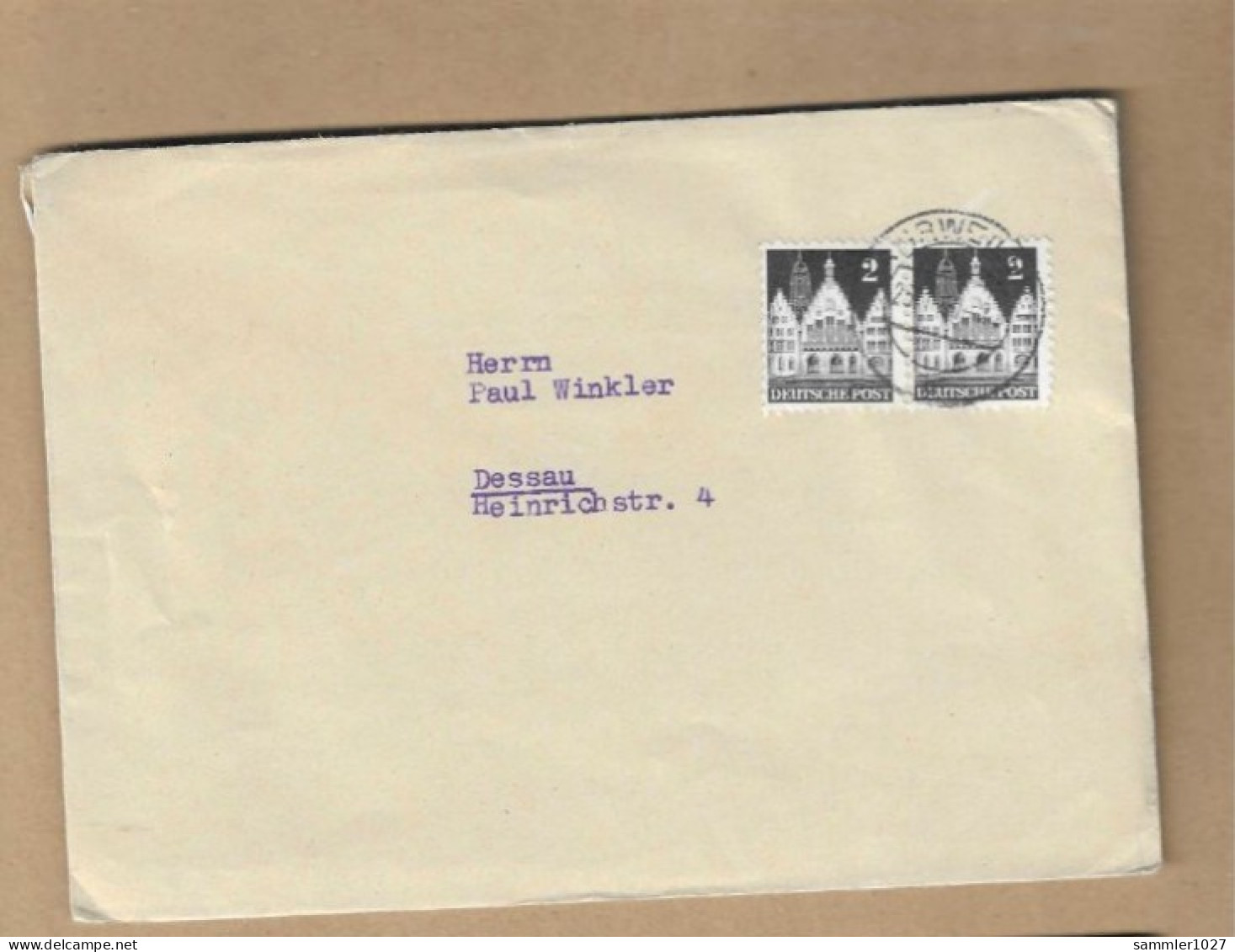 Los Vom 12.05  Briefumschlag Aus Ahrweiler 1950 - Covers & Documents