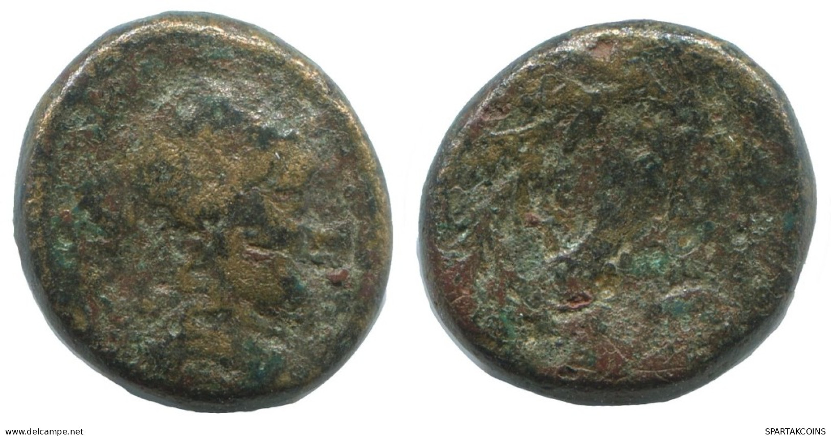 WREATH GENUINE ANTIKE GRIECHISCHE Münze 3.3g/15mm #AG200.12.D.A - Griechische Münzen