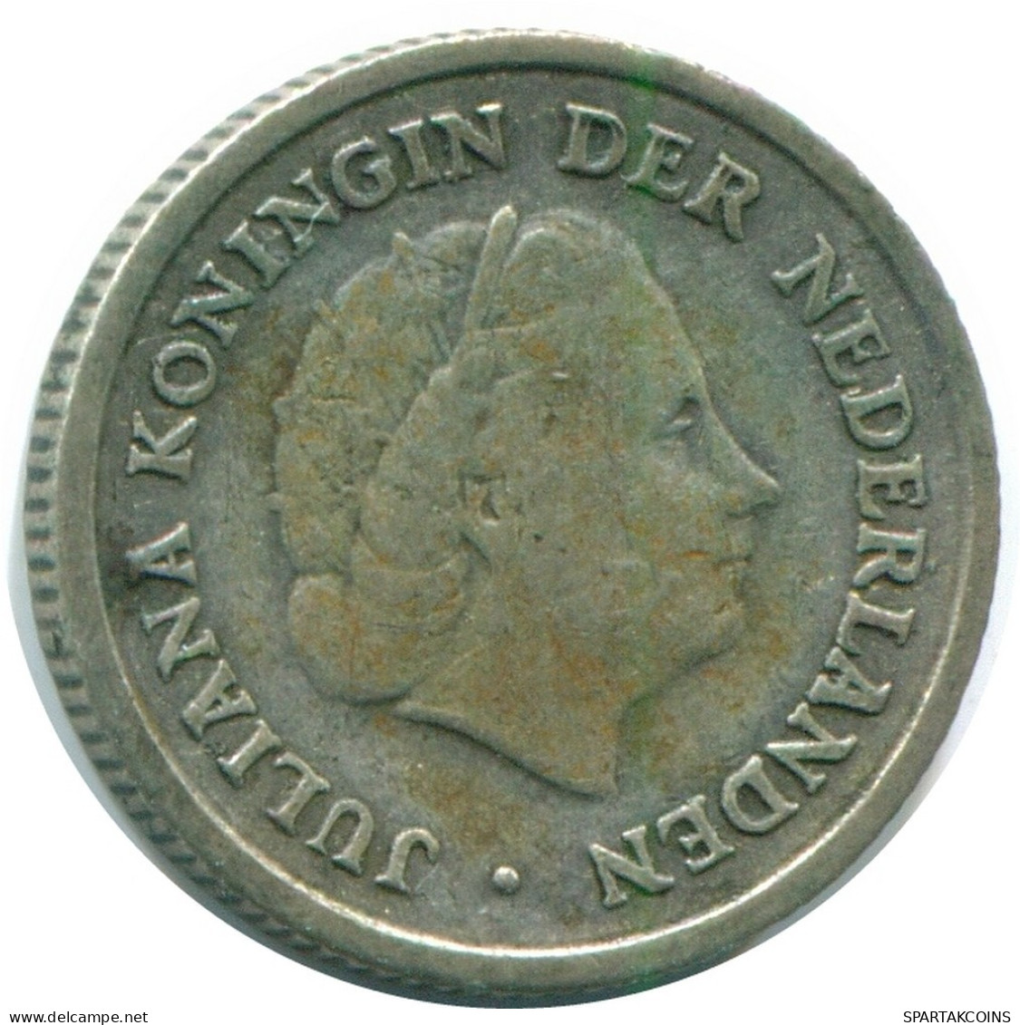 1/10 GULDEN 1956 NIEDERLÄNDISCHE ANTILLEN SILBER Koloniale Münze #NL12128.3.D.A - Niederländische Antillen