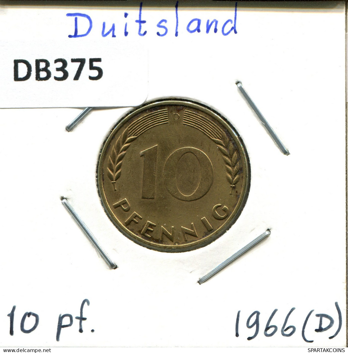 10 PFENNIG 1966 D BRD ALLEMAGNE Pièce GERMANY #DB375.F.A - 10 Pfennig
