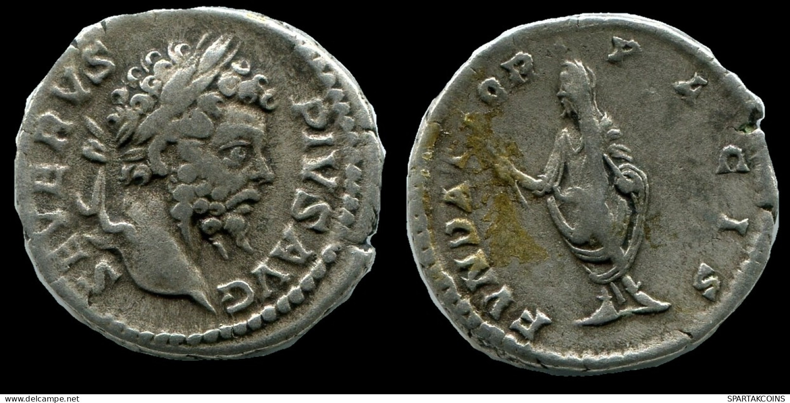 SEPTIMUS SEVERUS AR DENARIUS 193-211 AD VEILED SEVERUS STANDING #ANC12319.78.E.A - La Dinastia Severi (193 / 235)