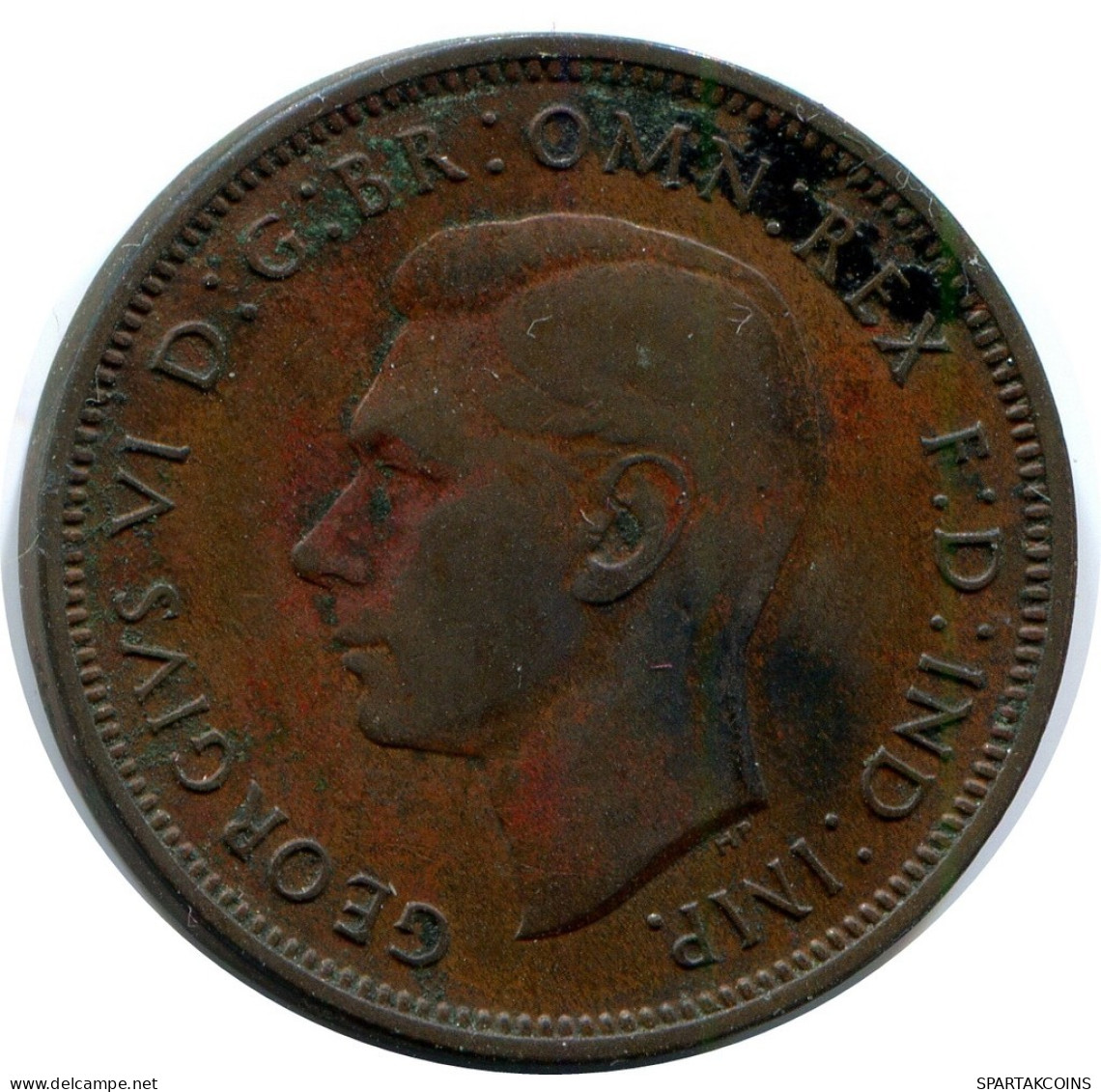 HALF PENNY 1938 UK GRANDE-BRETAGNE GREAT BRITAIN Pièce #AZ665.F.A - C. 1/2 Penny