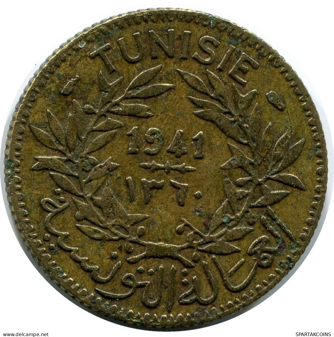 1 FRANC 1947 TUNISIA Coin #AR231.U.A - Tunesien